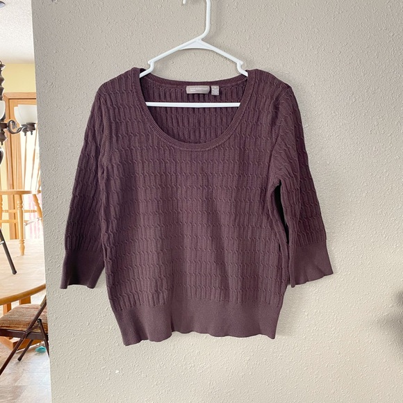 4/$20 Croft & Barrow plus size sweater - Picture 4 of 6